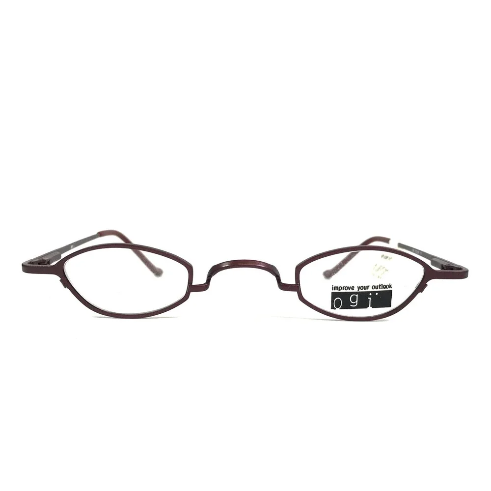 ogi Petite Eyeglasses Frames 2089 COL. 59 Dark Red Burgundy Oval 35-28-135